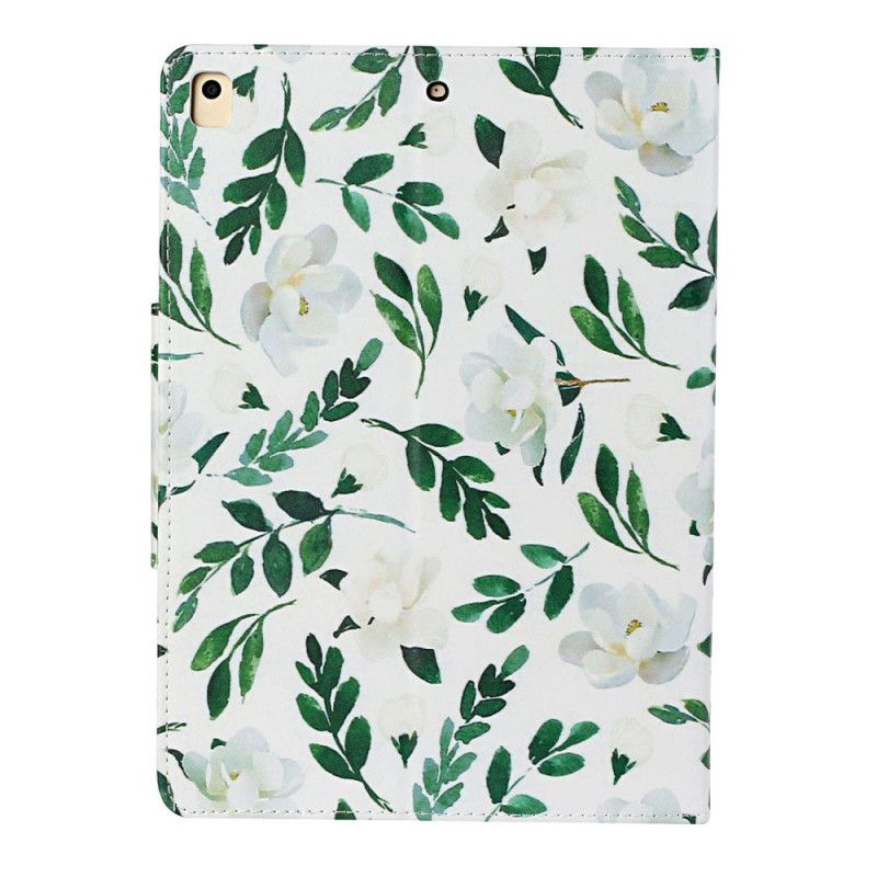 Folio Deksel for iPad 10.2" (2019) (2020) Hvit Ultimate Blomster