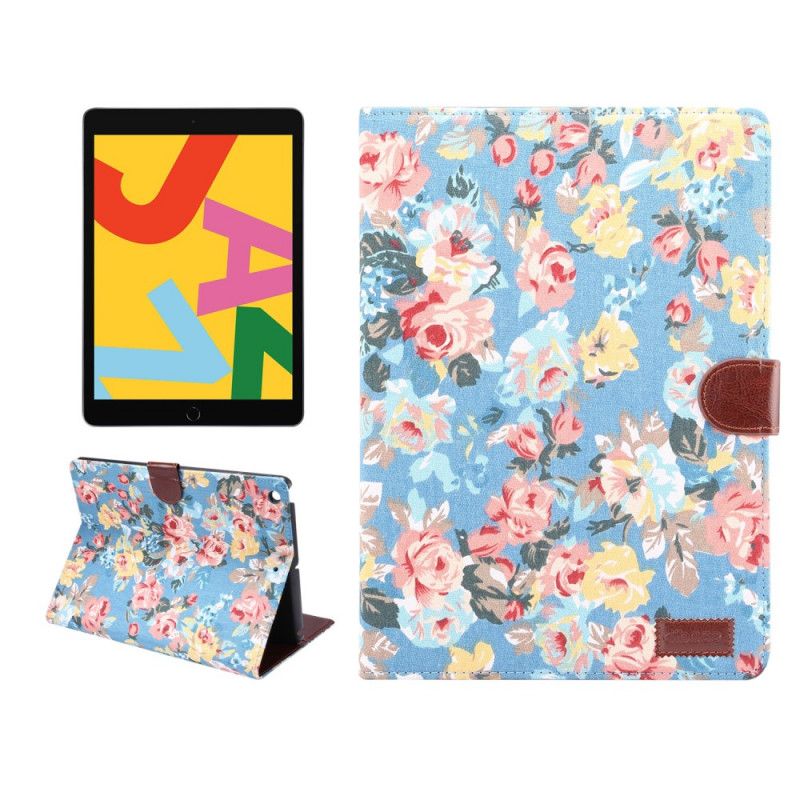 Folio Deksel for iPad 10.2" (2019) (2020) Svart Eleganse Frihetsblomster