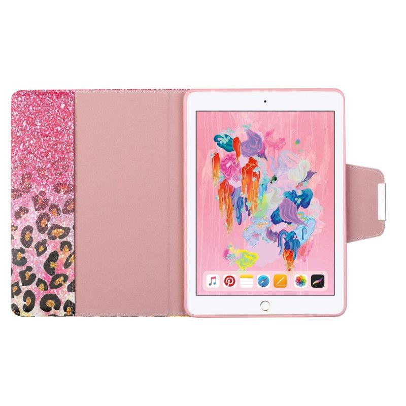 Folio Deksel iPad 10.2" (2019) (2020) Gull Ultra Glitter