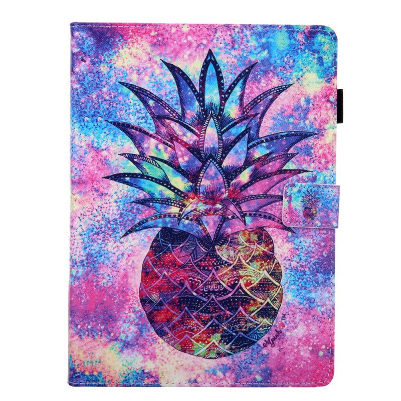 Lærdeksel Folio Deksel iPad 10.2" (2019) (2020) Mobildeksel Funky Ananas