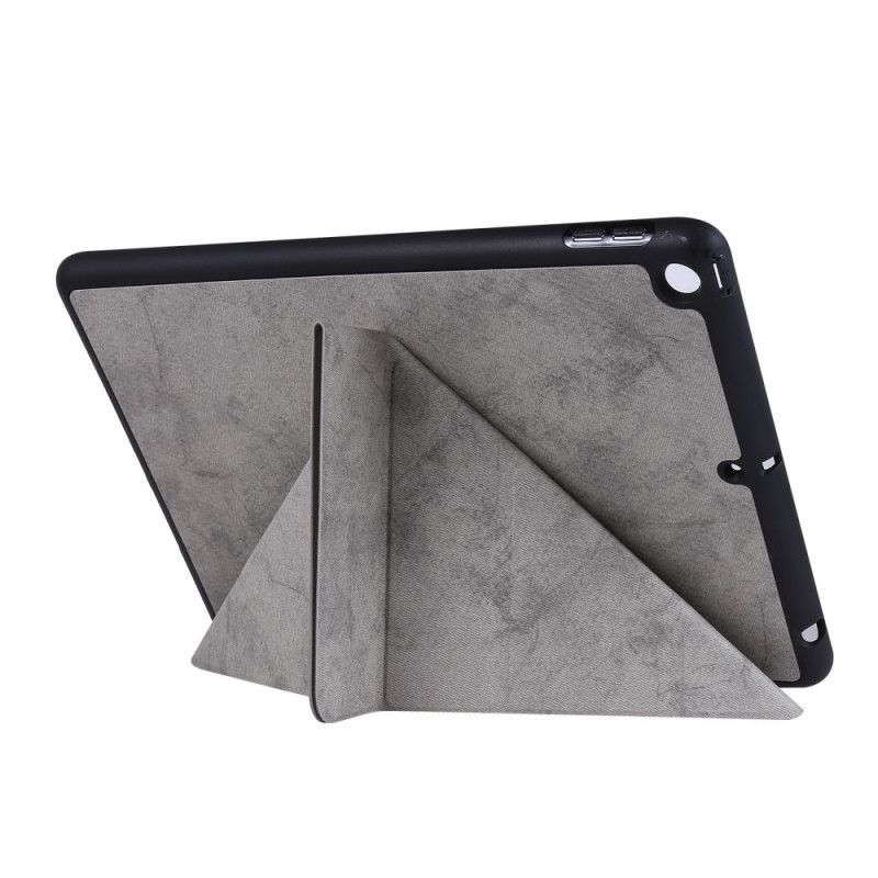 Smart Etui iPad 10.2" (2019) (2020) Svart Blyantholder I Skinneffekt