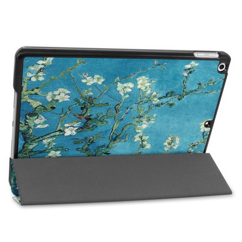 Smart Koffert iPad 10.2" (2019) (2020) Blomstertre I Imitert Skinn