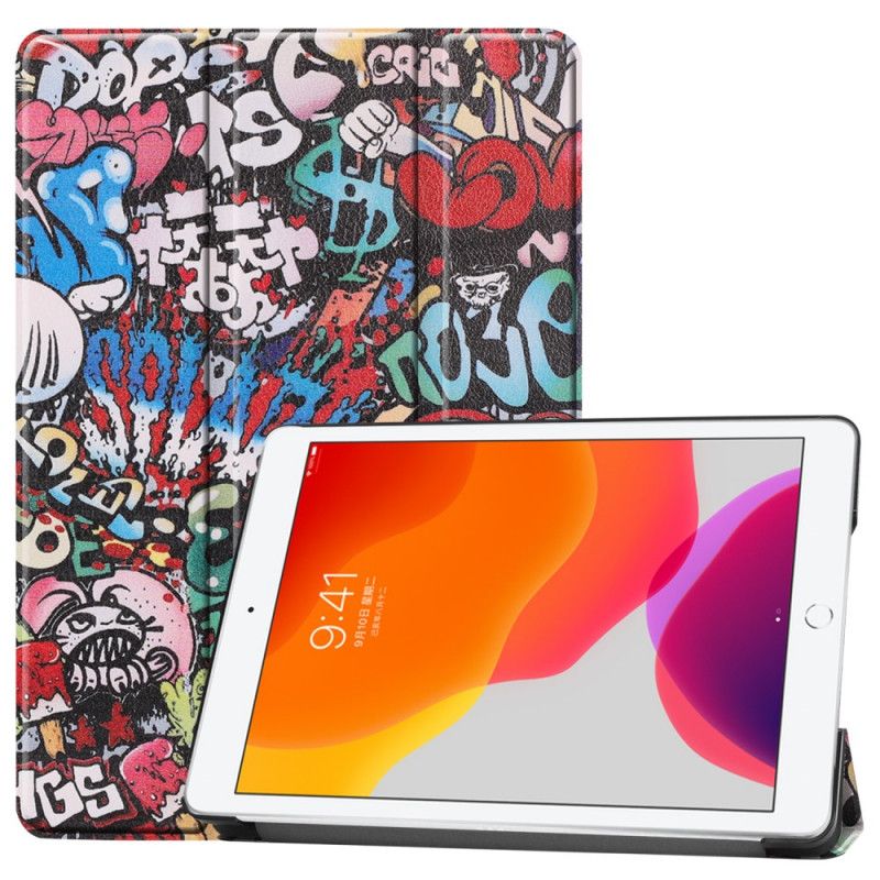 Smart Koffert iPad 10.2" (2019) (2020) Graffiti Kunstlær