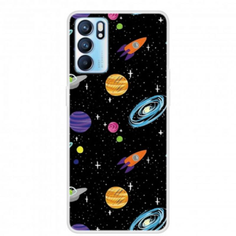 Deksel Oppo Reno 6 5g Planet Galaxy