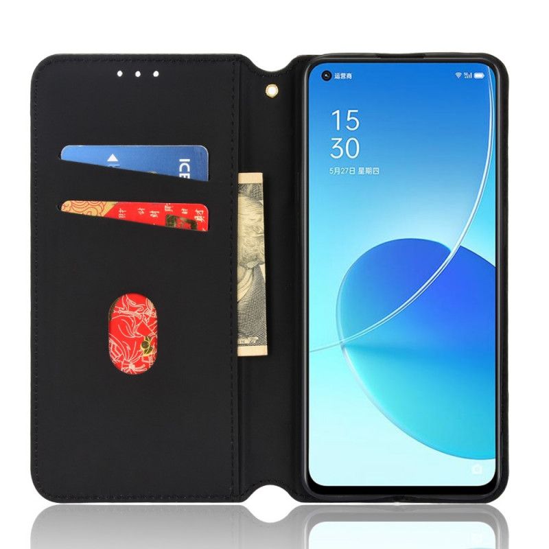 Folio Deksel Oppo Reno 6 5g 3d Diamantskinneffekt