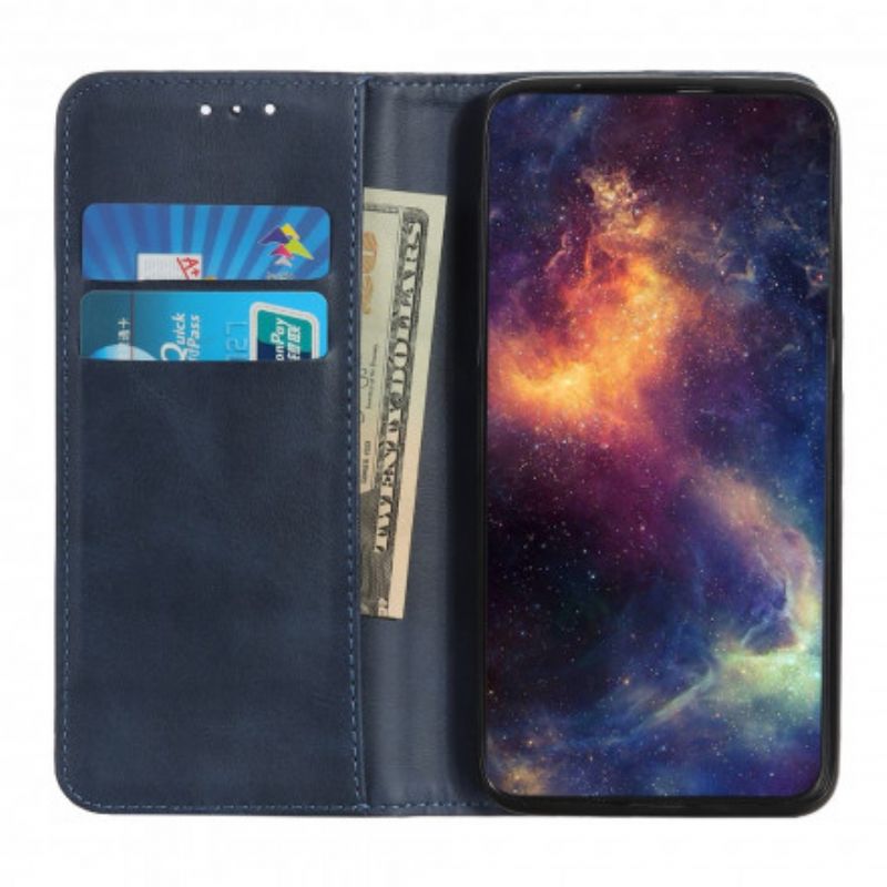 Folio Deksel Oppo Reno 6 5g Split Leather Elegance