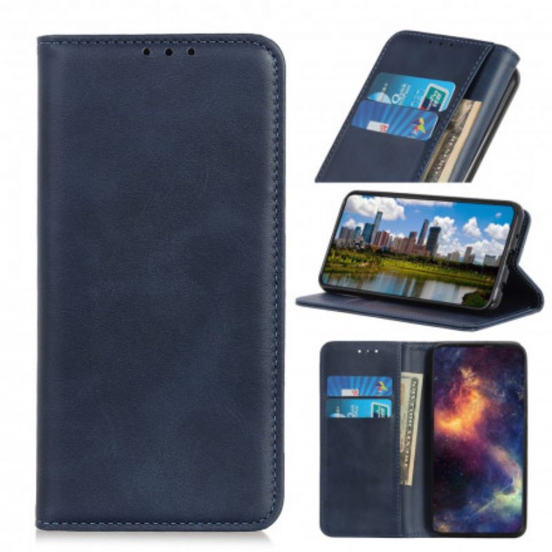 Folio Deksel Oppo Reno 6 5g Split Leather Elegance