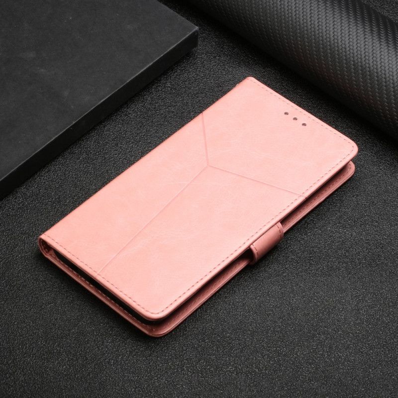 Folio Deksel Oppo Reno 6 5g Style Leather Geo Y Design Beskyttelse Deksel