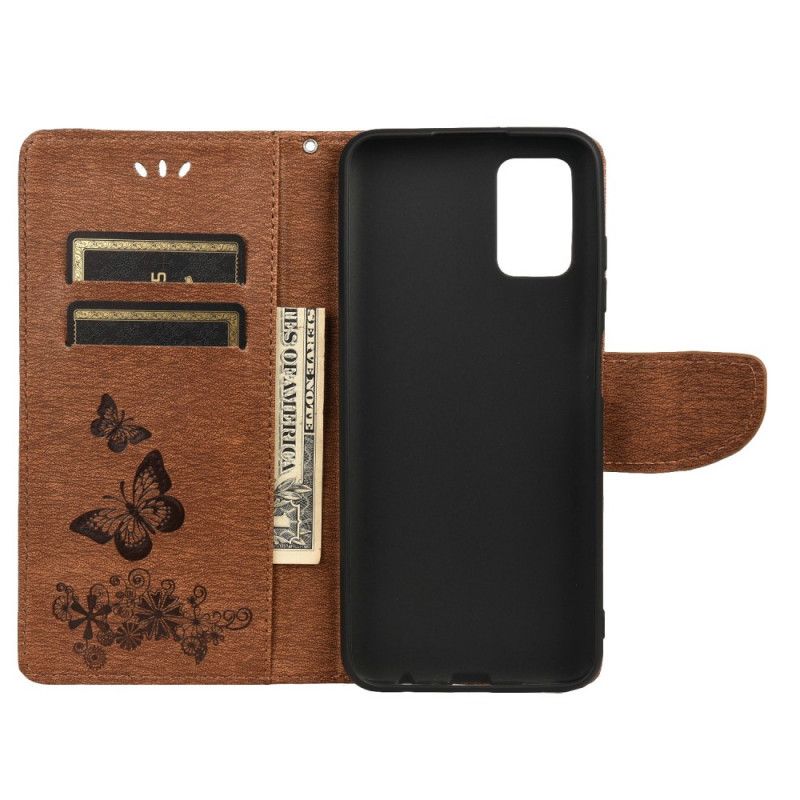 Folio Deksel Til Oppo Reno 6 5g Splendid Strap Sommerfugler