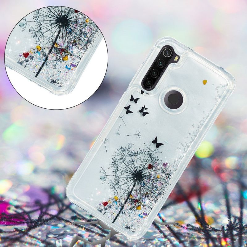 Deksel for Xiaomi Redmi Note 8T Glitterløvetann