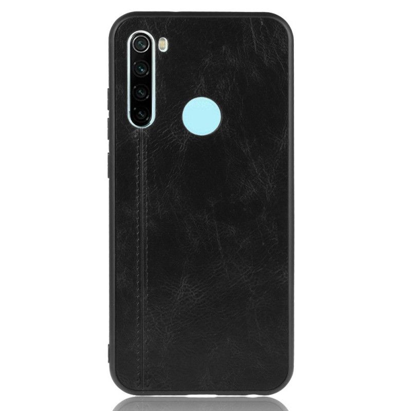 Deksel for Xiaomi Redmi Note 8T Svart Sydd Skinneffekt