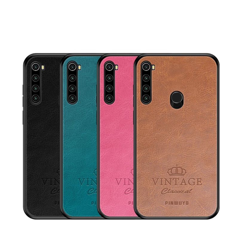 Deksel for Xiaomi Redmi Note 8T Svart Vintage Pinwuyo Skinneffekt