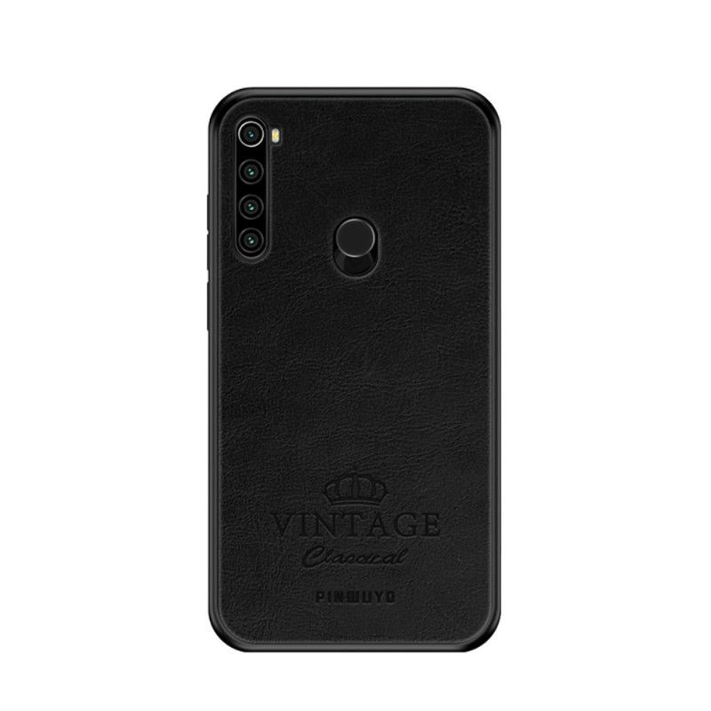 Deksel for Xiaomi Redmi Note 8T Svart Vintage Pinwuyo Skinneffekt