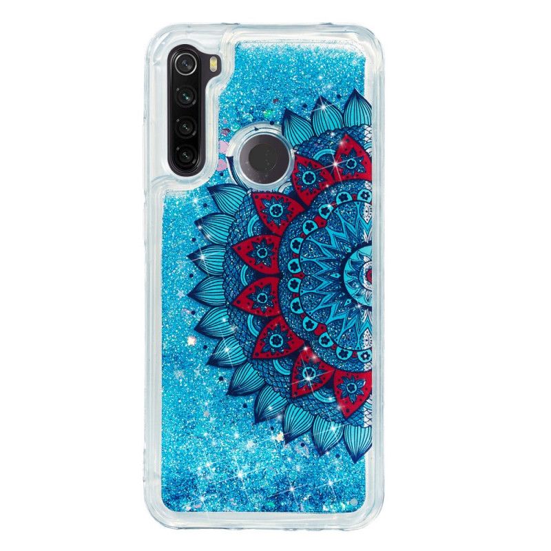 Deksel Xiaomi Redmi Note 8T Mørkeblå Glittermandala