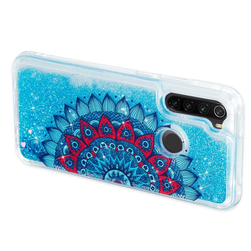 Deksel Xiaomi Redmi Note 8T Mørkeblå Glittermandala