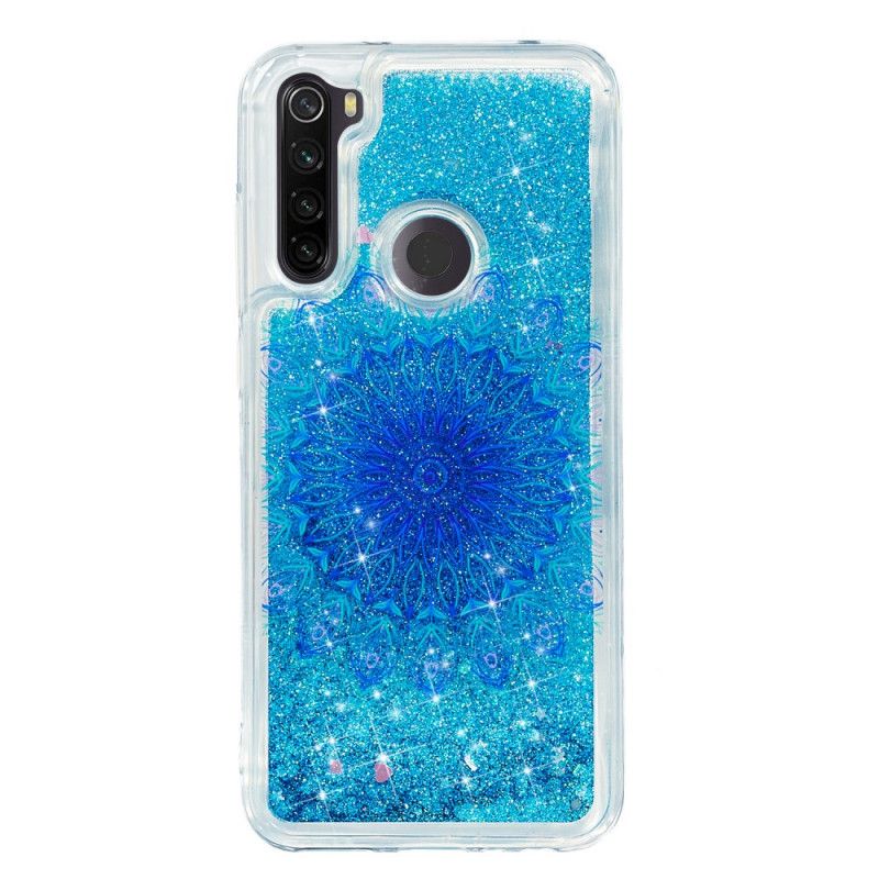 Deksel Xiaomi Redmi Note 8T Mørkeblå Glittermandala