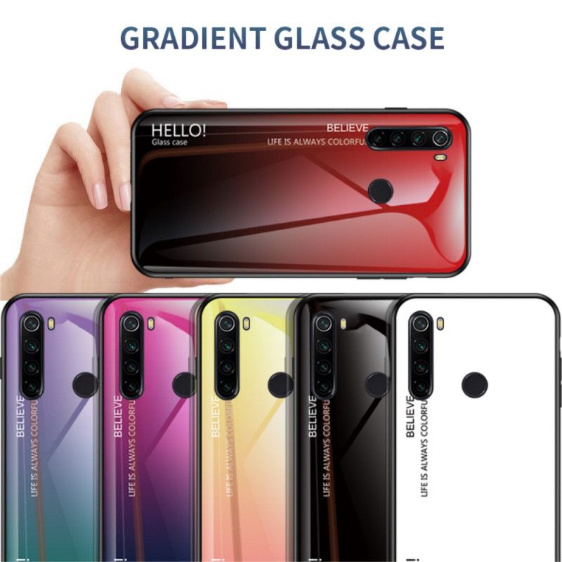 Deksel Xiaomi Redmi Note 8T Svart Hei Herdet Glass Anti-fall