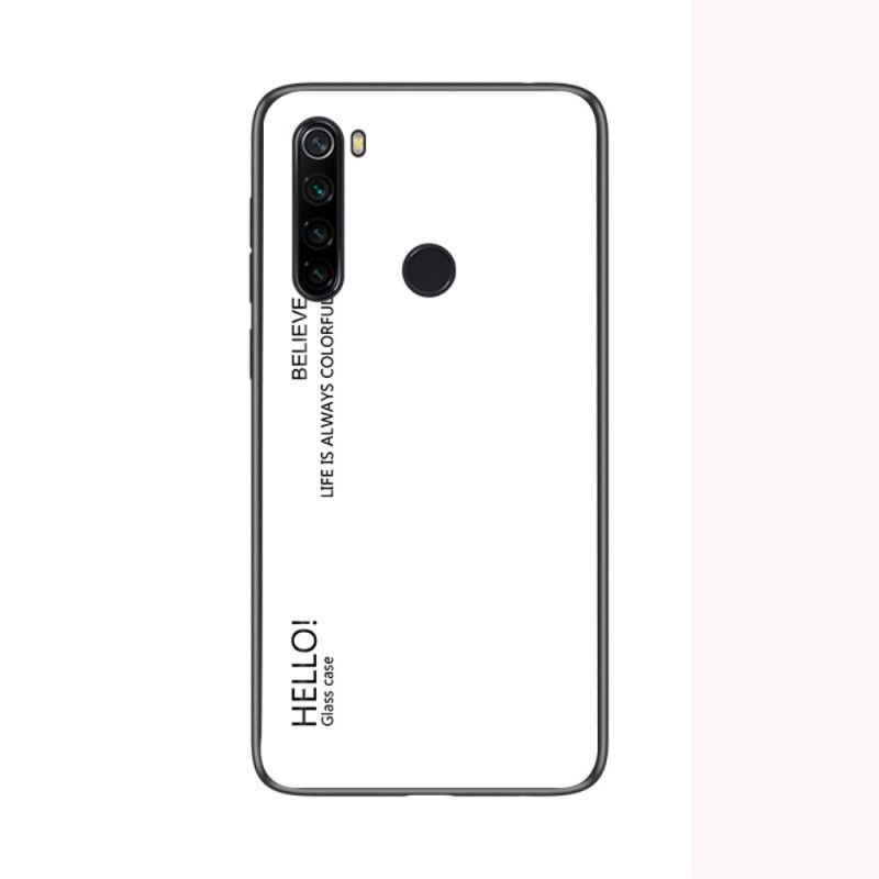 Deksel Xiaomi Redmi Note 8T Svart Hei Herdet Glass Anti-fall