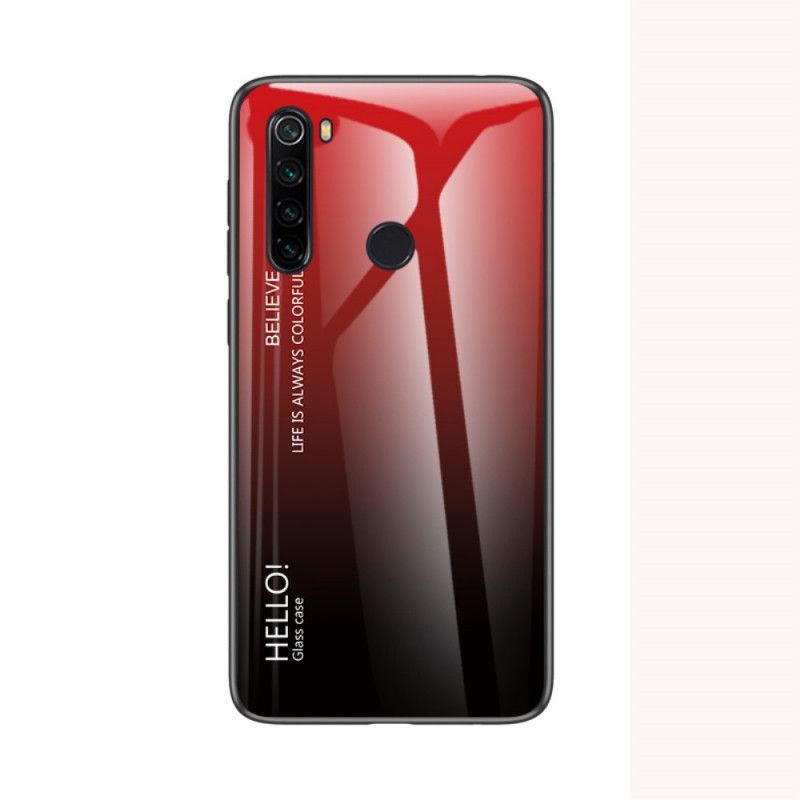 Deksel Xiaomi Redmi Note 8T Svart Hei Herdet Glass Anti-fall