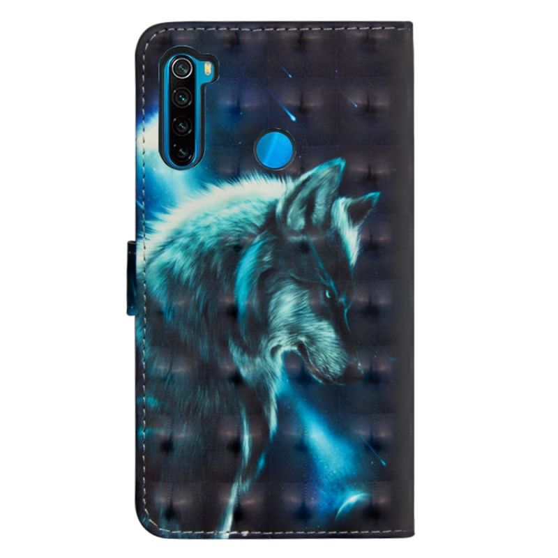 Folio Deksel for Xiaomi Redmi Note 8T Majestetisk Ulv