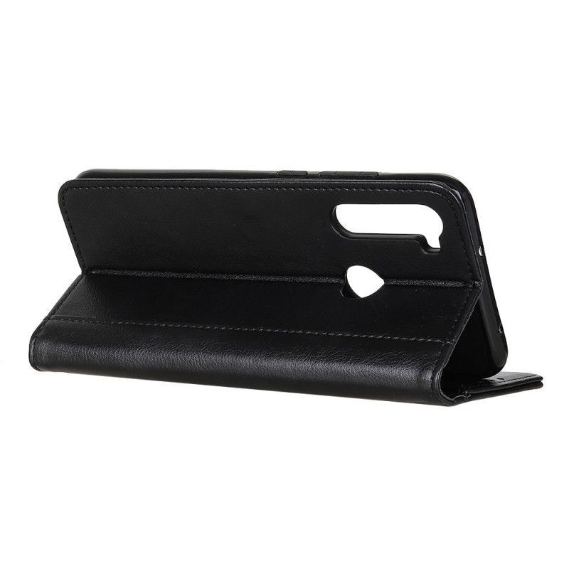 Folio Deksel for Xiaomi Redmi Note 8T Svart Delt Litchi-Versjon