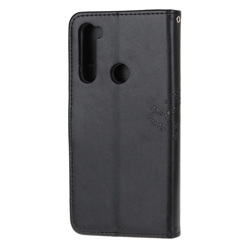 Folio Deksel for Xiaomi Redmi Note 8T Svart Tre Og Tøfler