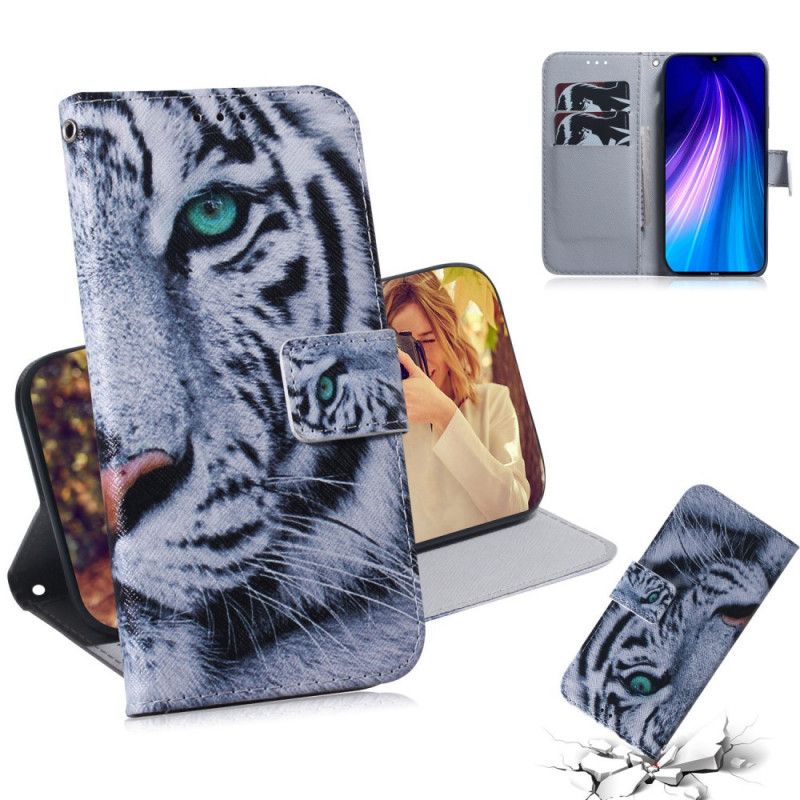 Folio Deksel for Xiaomi Redmi Note 8T Tigeransikt