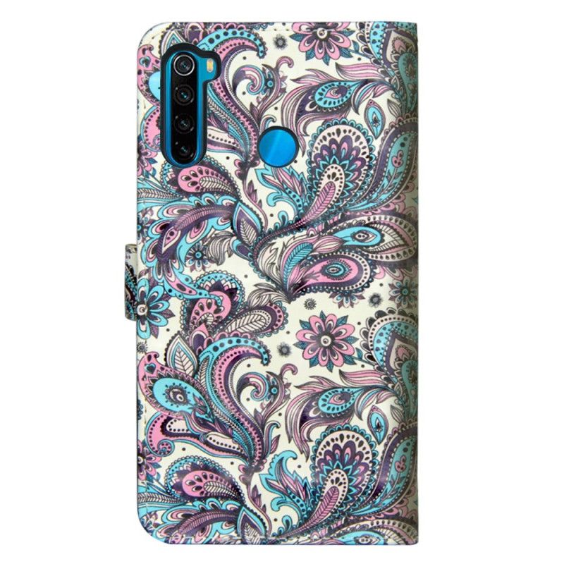 Folio Deksel Xiaomi Redmi Note 8T Mønstrede Blomster