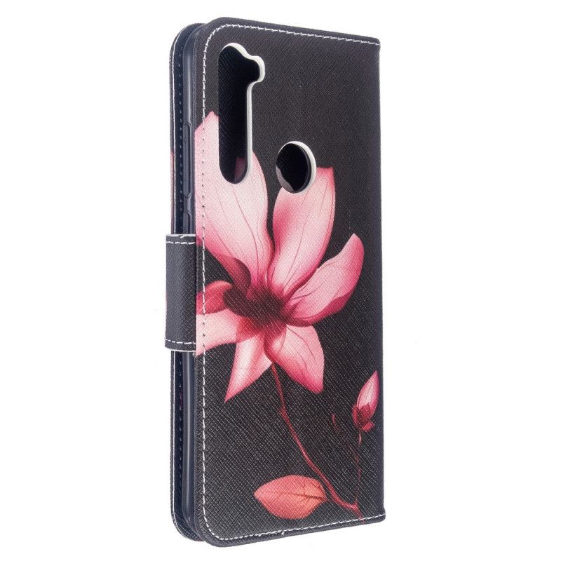 Folio Deksel Xiaomi Redmi Note 8T Rosa Blomst Anti-fall