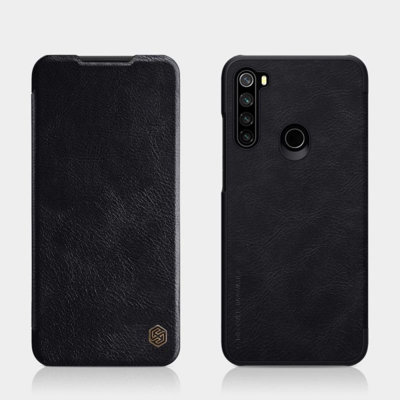 Folio Deksel Xiaomi Redmi Note 8T Svart Nillkin Qin-Serien