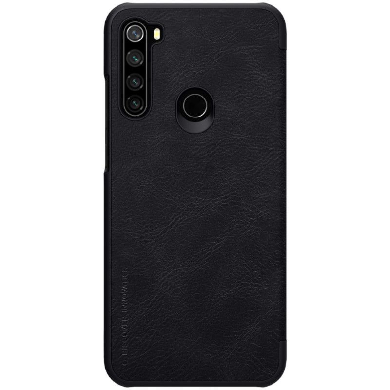 Folio Deksel Xiaomi Redmi Note 8T Svart Nillkin Qin-Serien