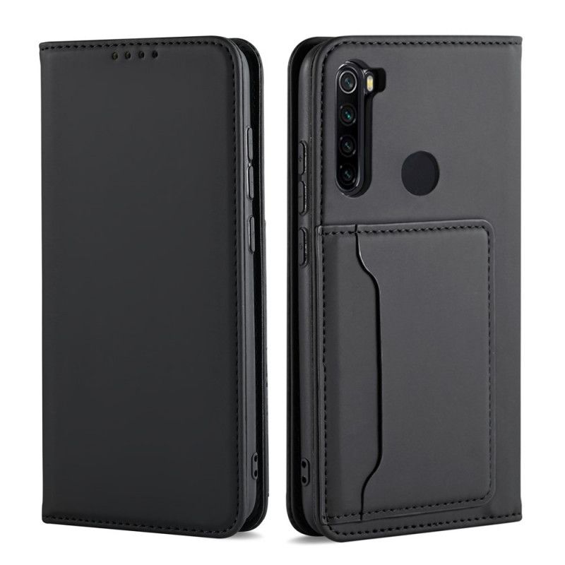 Folio Deksel Xiaomi Redmi Note 8T Svart Støttekortholder Anti-fall