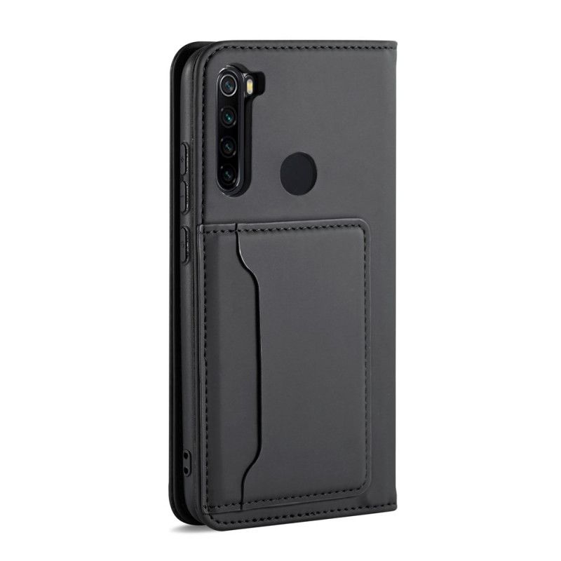 Folio Deksel Xiaomi Redmi Note 8T Svart Støttekortholder Anti-fall