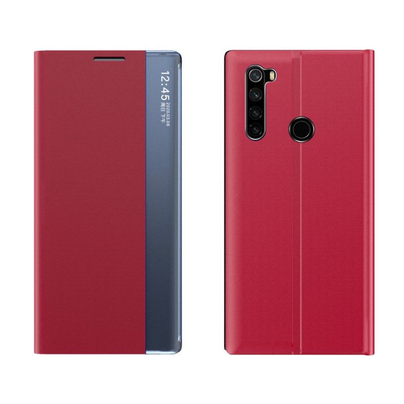 Vis Deksel Xiaomi Redmi Note 8T Svart Teksturert Lær