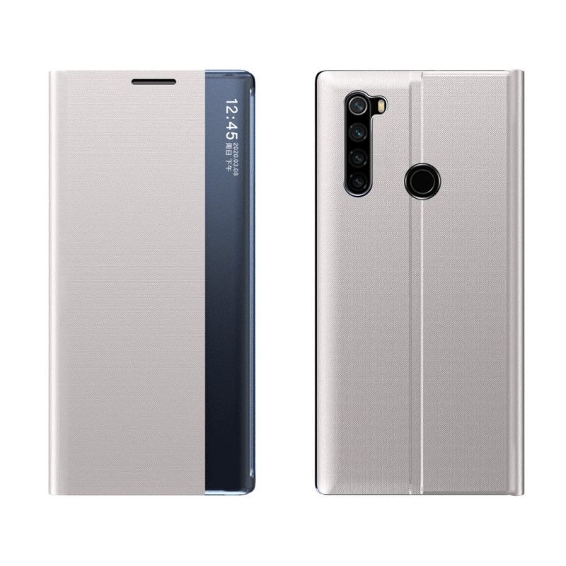 Vis Deksel Xiaomi Redmi Note 8T Svart Teksturert Lær