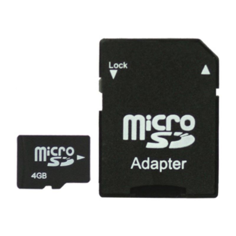 4 Gb Micro Sd-Kort Med Sd-Adapter