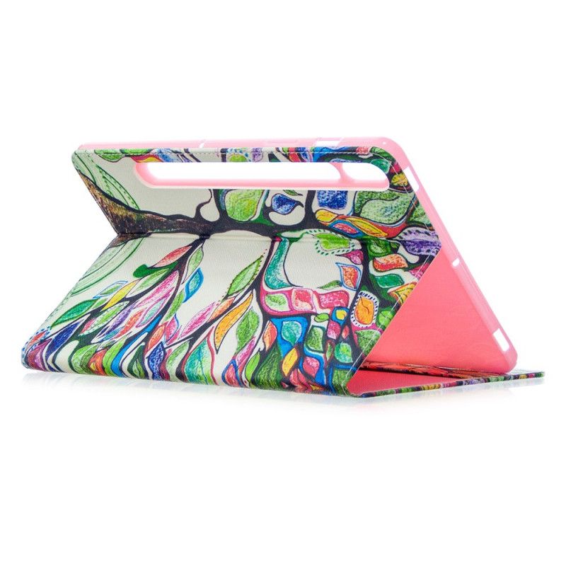 Case Etui Samsung Galaxy Tab S7 Mobildeksel Farget Tre