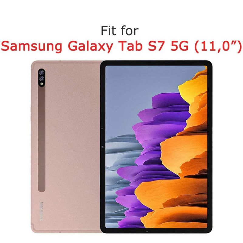 Deksel Samsung Galaxy Tab S7 Gjennomsiktig Frostet Anti-fall