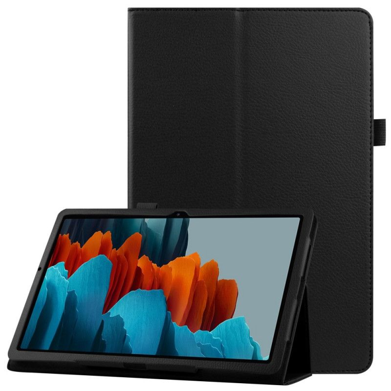 Etui for Samsung Galaxy Tab S7 Svart Imitert Skinn