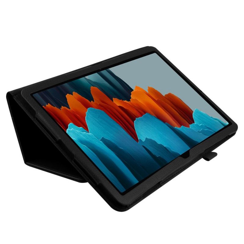 Etui for Samsung Galaxy Tab S7 Svart Imitert Skinn