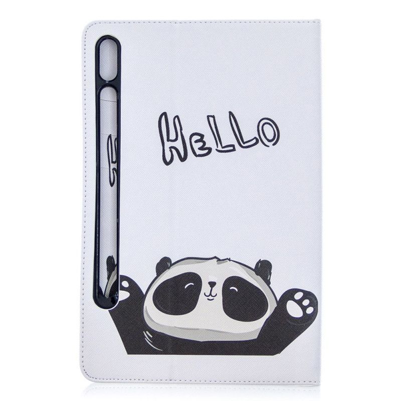 Etui Samsung Galaxy Tab S7 Hvit Mønster For Panda-Trykk