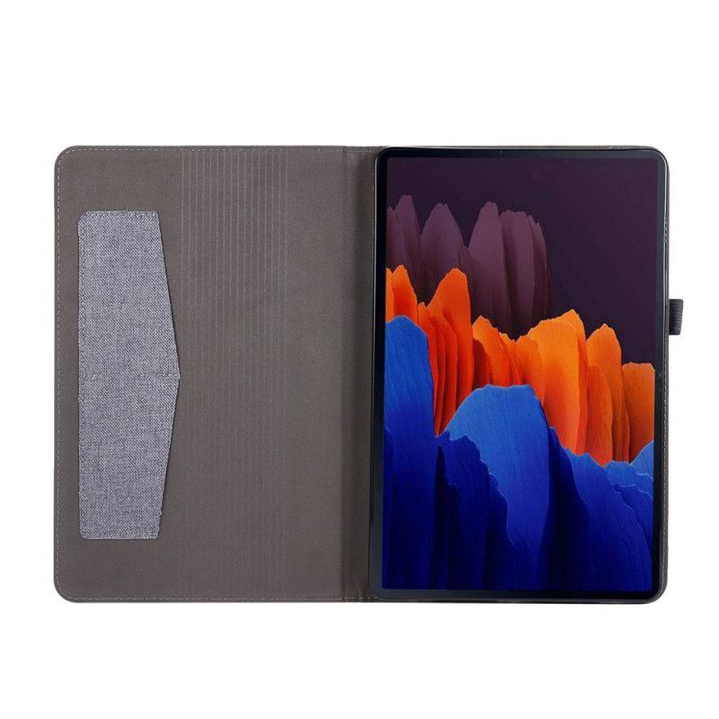 Etui Samsung Galaxy Tab S7 Svart Premium Stoff