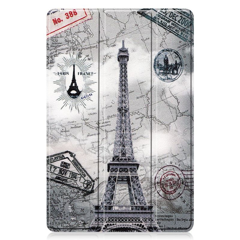 Smart Koffert Samsung Galaxy Tab S7 Eiffeltårnpennholder