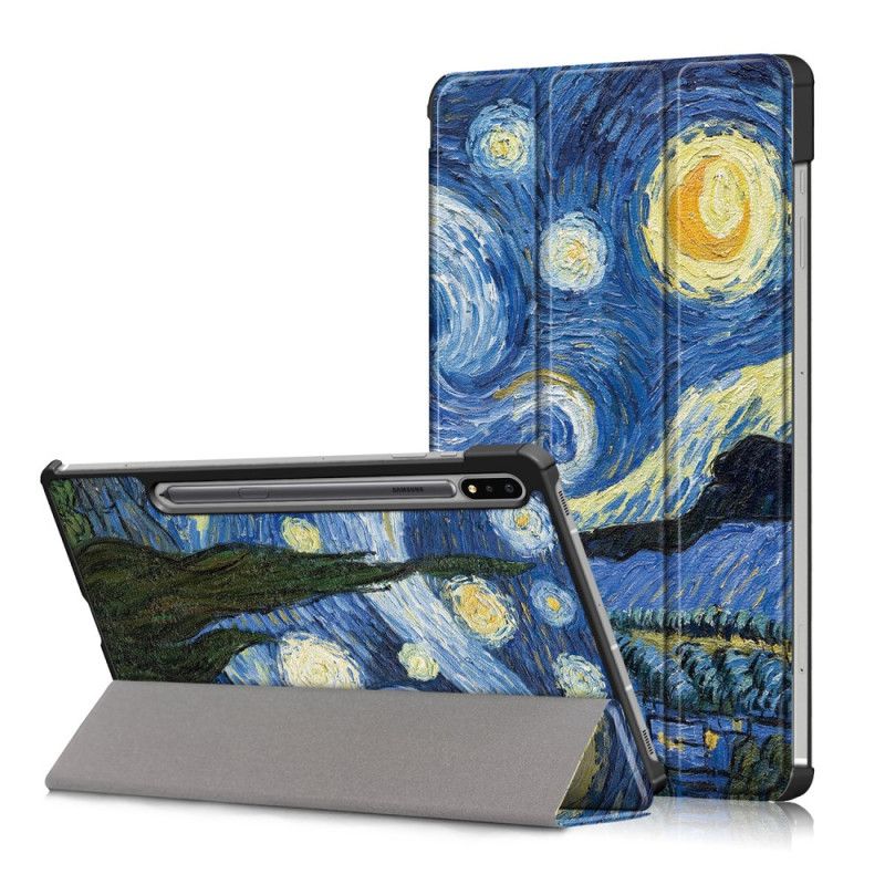 Smart Koffert Samsung Galaxy Tab S7 Forsterket Van Gogh