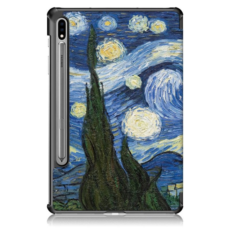 Smart Koffert Samsung Galaxy Tab S7 Forsterket Van Gogh