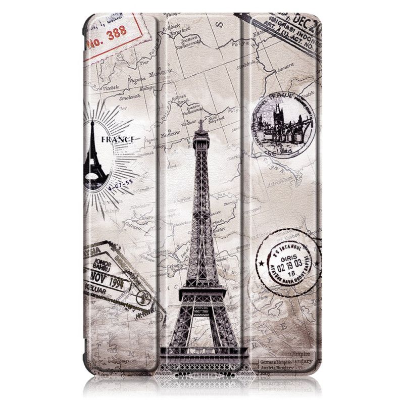 Smart Veske Samsung Galaxy Tab S7 Forsterket Eiffeltårnet