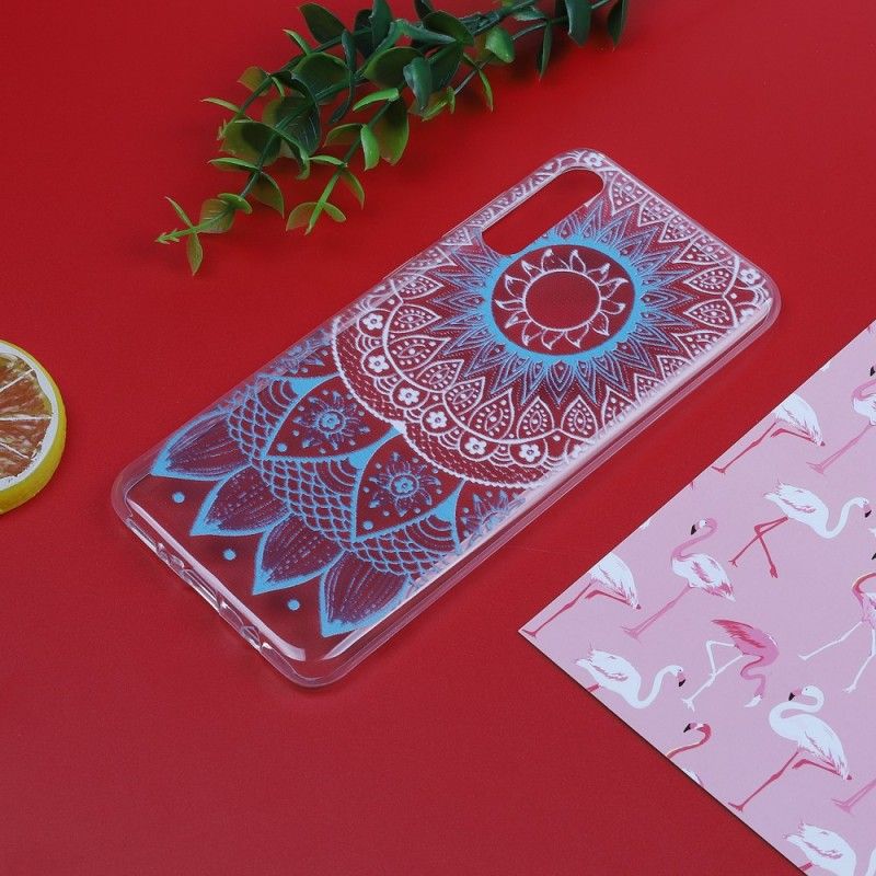 Deksel Samsung Galaxy A50 Rosa Gjennomsiktig Fargerik Mandala