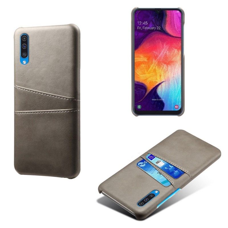 Deksel Samsung Galaxy A50 Svart Kortholder Anti-fall