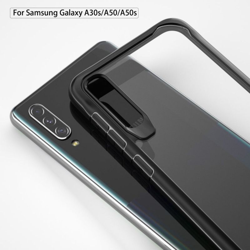 Deksel Samsung Galaxy A50 Svart Mobildeksel Skråkant Hybrid