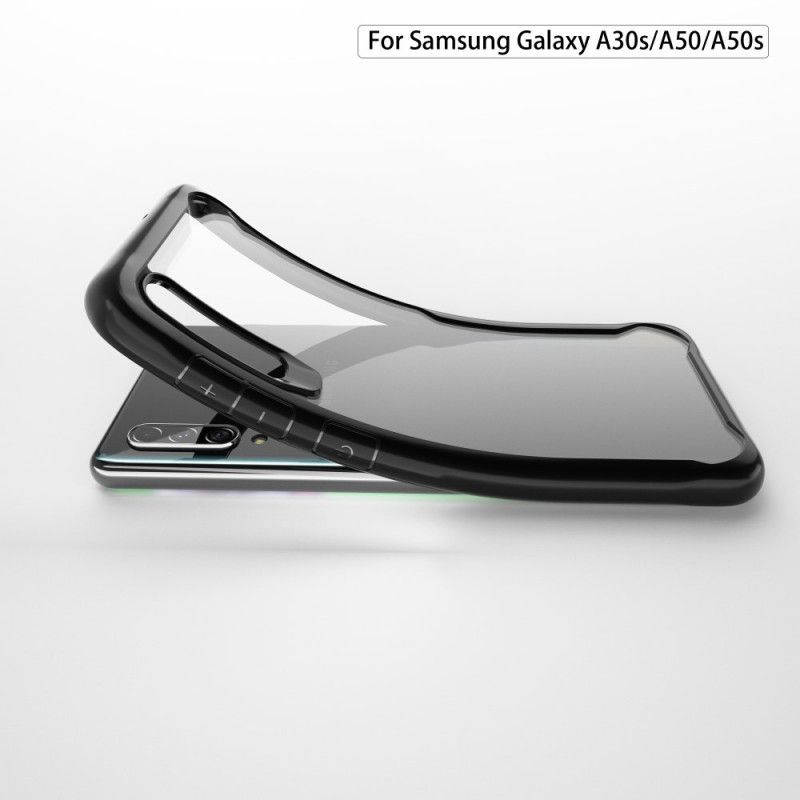 Deksel Samsung Galaxy A50 Svart Mobildeksel Skråkant Hybrid